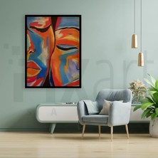 Pix Art Sanat Iki Renkli Yüz  38 x 51 cm