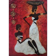 Pix Art Sanat Afrikalı Kadınlar  48 x 71 cm