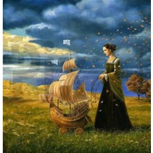 Pix Art Sanat Yelkenli Bebek Arabası Pixart Sanat  Elmas Mozaik Tablo Diamond Türkiye 56 x 58 cm