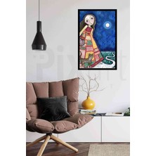 Pix Art Sanat Elbisesi Desenli Kız  38 x 58 cm