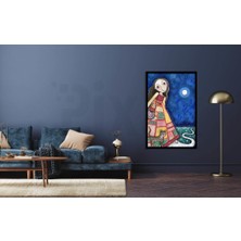 Pix Art Sanat Elbisesi Desenli Kız  38 x 58 cm