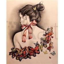 Pix Art Sanat Kelebekler Kurdela  46 x 56 cm