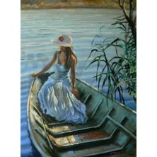 Pix Art Sanat Sandaldaki Kadın   43 x 61 cm