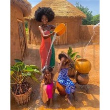 Pix Art Sanat Afrikada Mutluluk  56 x 69 cm