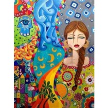 Pix Art Sanat Desenli Düşler Elmas Mozaik Tablo Pixart 43 x 61 cm