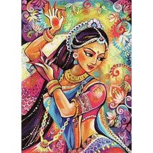 Pix Art Sanat Dans Eden Hintli Kız Pixart Sanat  Elmas Mozaik Tablo Diamond Türkiye  36 x 51 cm