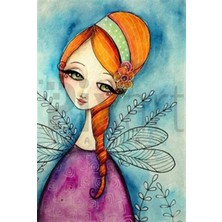 Pix Art Sanat Kelebeğe Benzeyen Kız Pixart Sanat Elmas Mozaik Tablo Diamond Türkiye 45*66