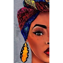 Pix Art Sanat Renkli Kadın Pixart Sanat Elmas Mozaik Tablo Diamond Türkiye 25*53