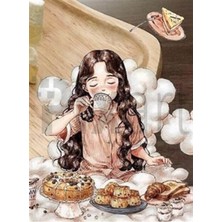 Pix Art Sanat Çay Zamanı Pixart Sanat Elmas Mozaik Tablo Diamond Türkiye 48*63