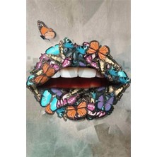 Pix Art Sanat Kelebeklerden Dudak Pixart Sanat Elmas Mozaik Tablo Diamond Türkiye 50*73