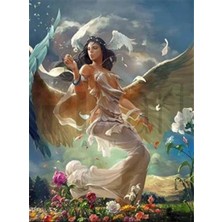 Pix Art Sanat Çiçeklerin Içindeki Peri Pixart Sanat Elmas Mozaik Tablo Diamond Türkiye 45*60