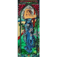 Pix Art Sanat Papatyalar ve Kadın Pixart Sanat Elmas Mozaik Tablo Diamond Türkiye 27*68