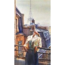 Pix Art Sanat Balkonda Kız Pixart Sanat Elmas Mozaik Tablo Diamond Türkiye 38*66