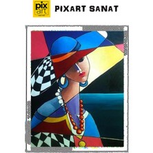 Pix Art Sanat Resim  Soyut 43 x 58 cm