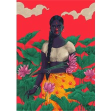 PixArt Cicek Tarlasindaki Kadin 40 x 60 Elmas Mozaik Tablo