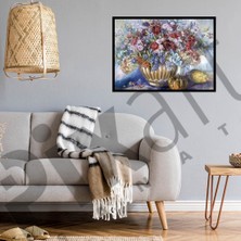 Pix Art Sanat Büyük Çiçek Buketi Pixart Sanat Elmas Mozaik Tablo Diamond Türkiye 73*56