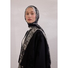 Secret Elegance Desen Rami Şal Siyah
