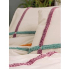 Cotton Box Puff Nakışlı Çift Kişilik Nevresim Takımı Insula Gül Kurusu