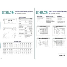 Exelon 12V 200AH Derin Deşarj Jel Akü