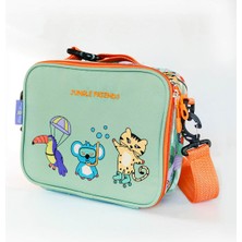 Milk&moo Çocuk Sırt Çantası, Kalem Kutusu, Beslenme Çantası 3'lü Set Jungle Friends