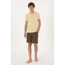 U.S. Polo Assn. Erkek Vizon Dokuma Şort 50300420-VR052