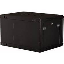 Lande - 6u 19" Duvar Tipi Rack Kabinet – Genişlik: 600 mm | Derinlik: 450 mm – Siyah
