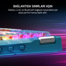 Gamepower Sense Tkl Rgb Wireless/bluetooth/kablolu Mekanik Red Switch Gaming Klavye