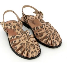 Meduse Sunville Leopard - Leopar Desenli Kadın Sandalet