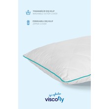 Ortopedik Yastık Kapitoneli Microfiber Kumaşlı Visco Parçacık Dolgulu - 60 x 40 x 13 cm Yeşil Biyeli