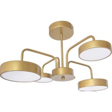 Luna Modern Tasarım Enerji Tasarruflu 4lü LED Avize (3 Renk Işık) Oturma Odası Mutfak Giyinme Odası