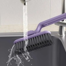 360 Derece Döner Başlıklı Temizlik Fırçası Cımbızlı Dar Alan Toz Mutfak Banyo Temizlik Fırçası