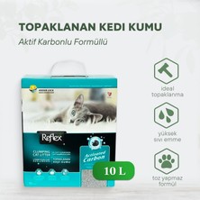 Reflex Aktif Karbonlu Topaklanan Kedi Kumu 10 Lt