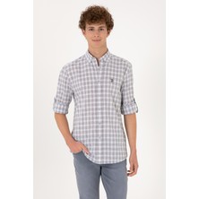 U.S. Polo Assn. Erkek Antrasit Uzun Kollu Gömlek 50306290-VR006