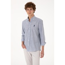 U.s. Polo Assn. Erkek Lacivert Gömlek Desenli 50300182-VR033