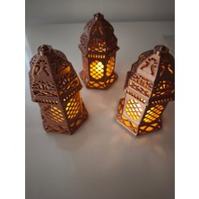 Ramazan Temalı Kandil 3'lü Set(Bakır Rengi)