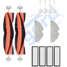 Asgard Grup Dreame F9 - Z10 Pro Uyumlu 2 Ana Fırça 4 Yan Fırça 4 Filtre 2 Mop