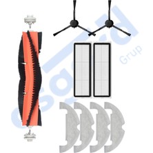 Asgard Grup Dreame D10 Plus – D10S Plus – D10 Plus Gen 2 Uyumlu 1 Ana Fırça 2 Yan Fırça 2 Filtre 4 Mop