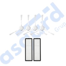 Asgard Grup Dreame F9 Pro Uyumlu 4 Yan Fırça 2 Filtre