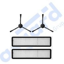 Asgard Grup Dreame D10S, D10S Pro, D9 Max Gen2 Uyumlu 2 Yan Fırça 2 Filtre