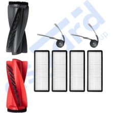 Asgard GrupRoborock Qrevo Curv-Qrevo C-Qrevo Edge 5V1 Uyumlu 1 Ana Fırça 2 Yan Fırça 4 Filtre