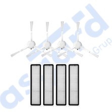 Asgard Grup Dreame D10S, D10S Pro, D9 Max Gen2 Uyumlu 4 Yan Fırça 4 Filtre