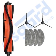 Asgard Grup Roidmi Eve - Eve Plus Uyumlu 1 Ana Fırça 2 Yan Fırça 4 Mop