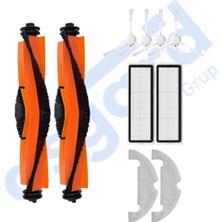Asgard Grup Dreame D10 Plus Uyumlu Aksesuar Seti 2 Ana Fırça 4 Yan Fırça 2 Filtre 2 Mop