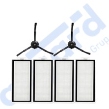 Asgard Grup Roborock Q5, Q5+, Q5 Pro,q5 Pro+ Uyumlu 2 Yan Fırça 4 Filtre