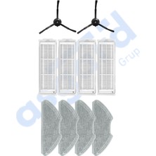 Asgard Grup Xiaomi Mop 2 Pro (MJST1SHW) -Mop 2 Lite Uyumlu 2 Yan Fırça 4 Filtre 4 Mop