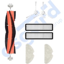 Asgard Grup Dreame D10S, D10S Pro, D9 Max Gen2 Uyumlu 1 Ana Fırça 2 Yan Fırça 2 Filtre 2 Mop