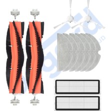 Asgard Grup Dreame F9 - Z10 Pro Uyumlu 2 Ana Fırça 2 Yan Fırça 2 Filtre 6 Mop