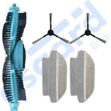 Asgard Grup Viomi Se , V2 (Pro-Max) , V3,v3 Pro Uyumlu 1 Ana Fırça 2 Yan Fırça 2 Mop