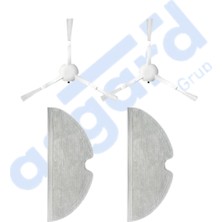 Asgard Grup Dreame F9 - Z10 Pro Uyumlu 2 Yan Fırça 2 Mop