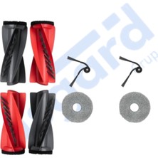 Asgard Grup Saros 10R-Q Revo Curv X Uyumlu 2 Ana Fırça 2 Yan Fırça 2 Mop